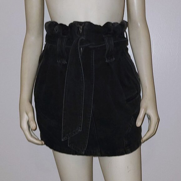 IRO Hovy Paperbag Denim Skirt, Size 36 FR, 2/4 US - Picture 3 of 5
